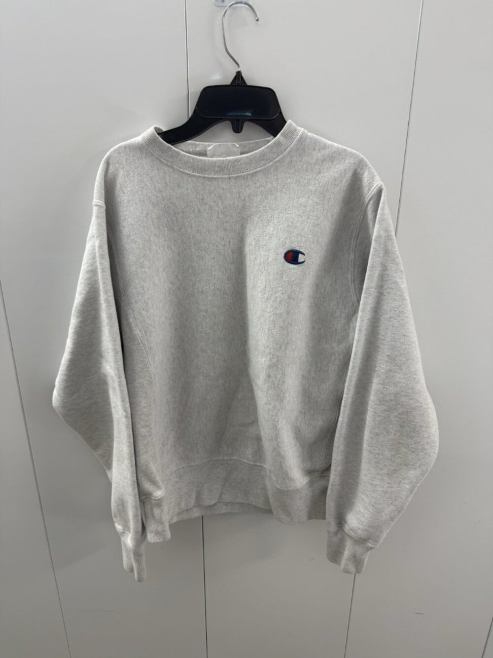 Champion Reverse Weave Sweatshirt Crewneck Gray Size Small